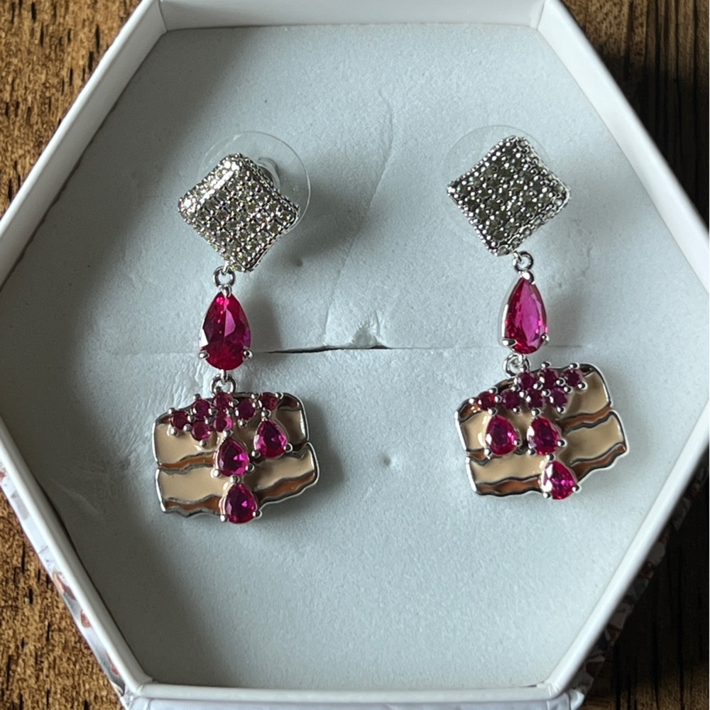 BP earrings.   Just Add Butter
